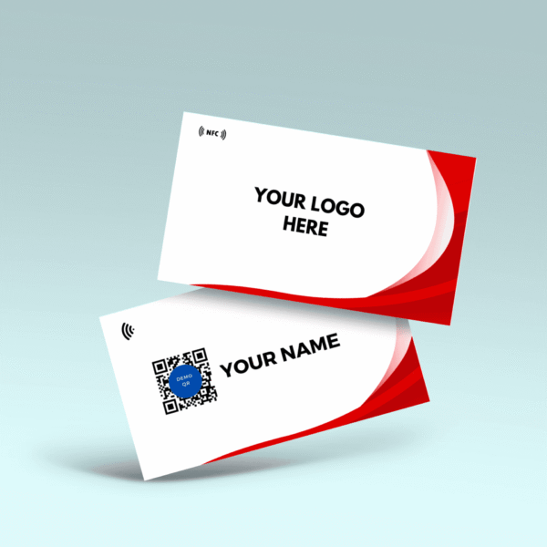 NFC Business Card - Lavish Red Flow