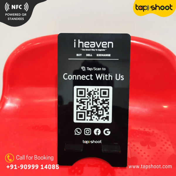 NFC QR Standee Premium Black - Image 2