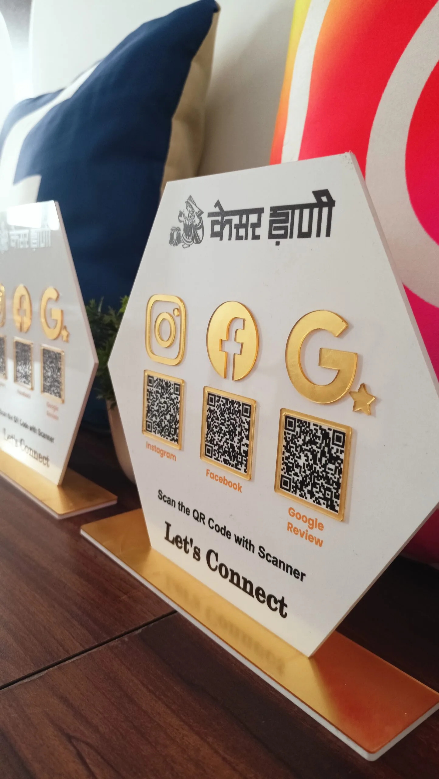 3 in 1 Social Media & Google Review Standee - Image 2