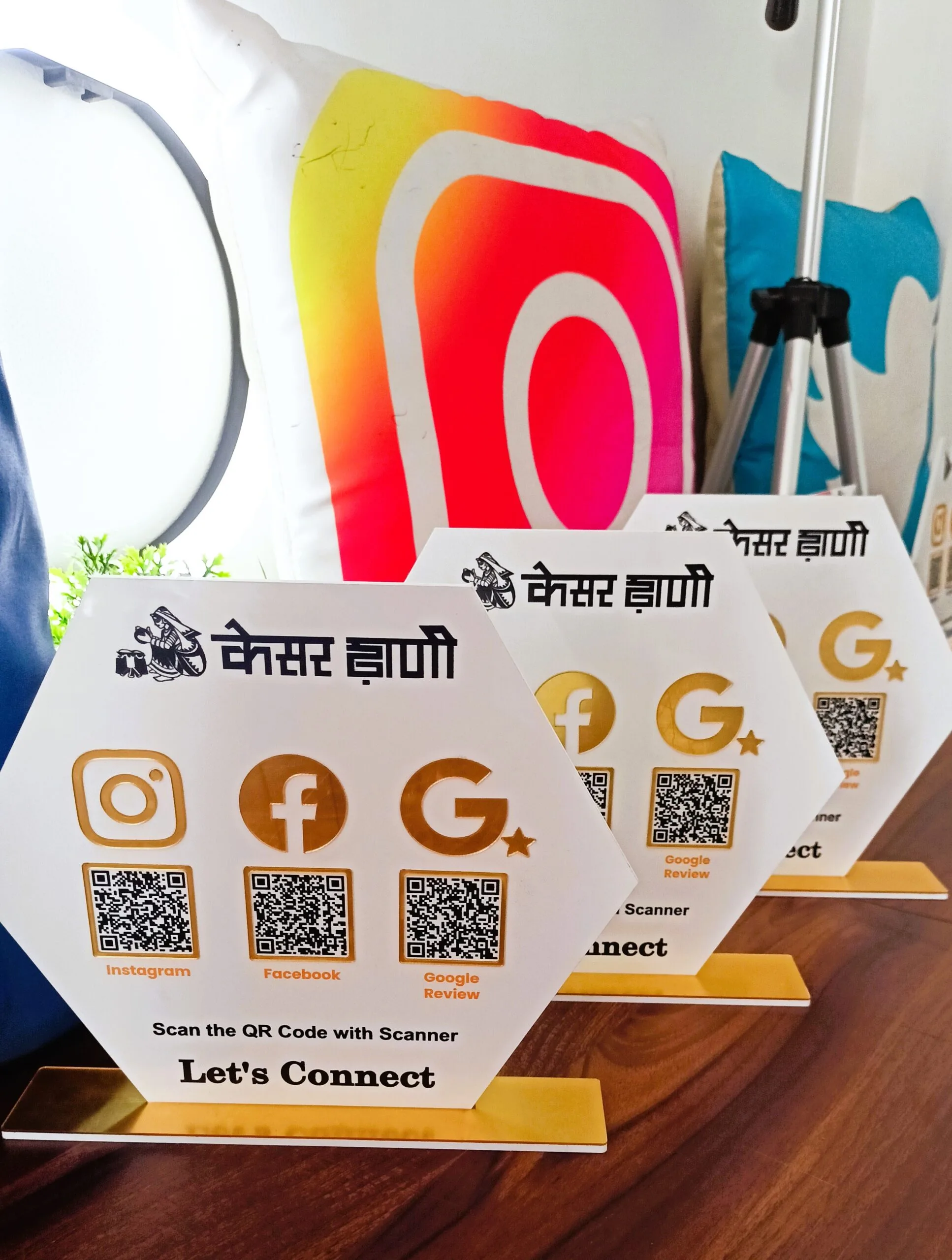 3 in 1 Social Media & Google Review Standee - Image 3