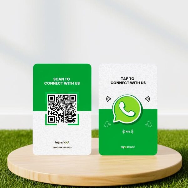 WhatsApp NFC Card | Instant Lead Capture Card | NFC with QR Code