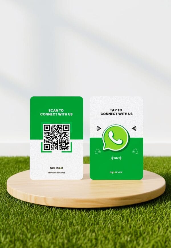 WhatsApp NFC Card | Instant Lead Capture Card | NFC with QR Code