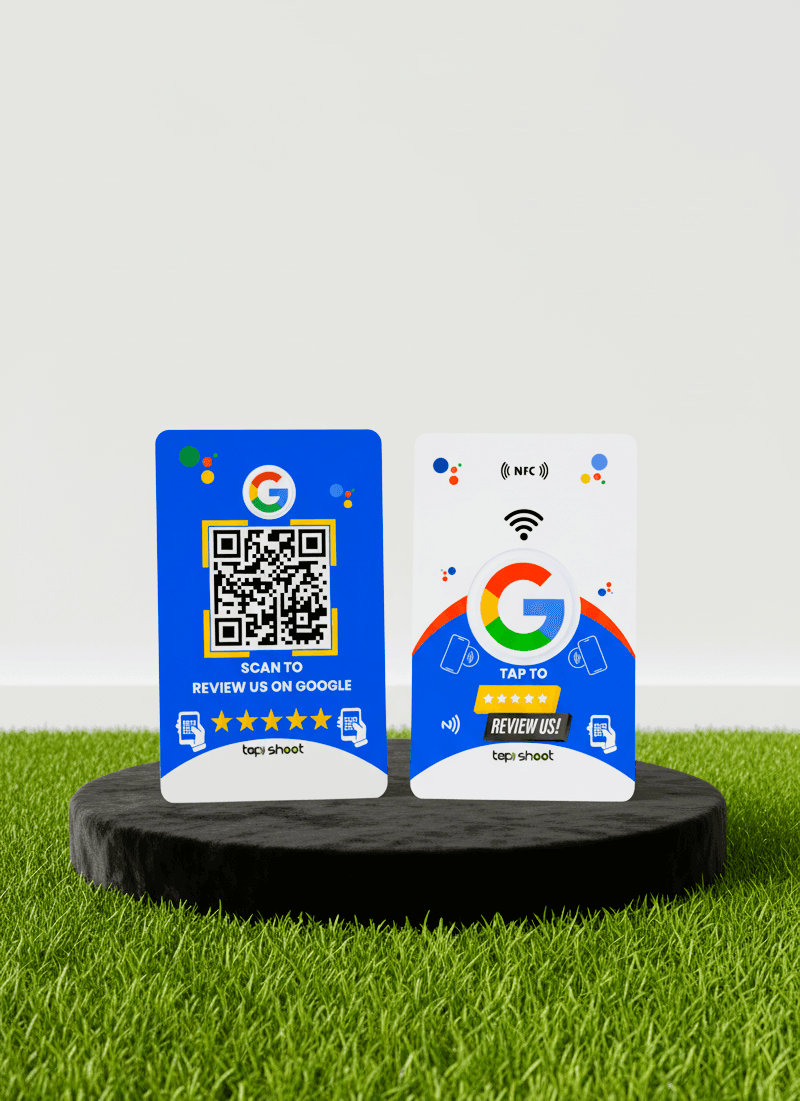 Google Review NFC Card | Get Instant Google Review from Customer (Blue) - Image 2