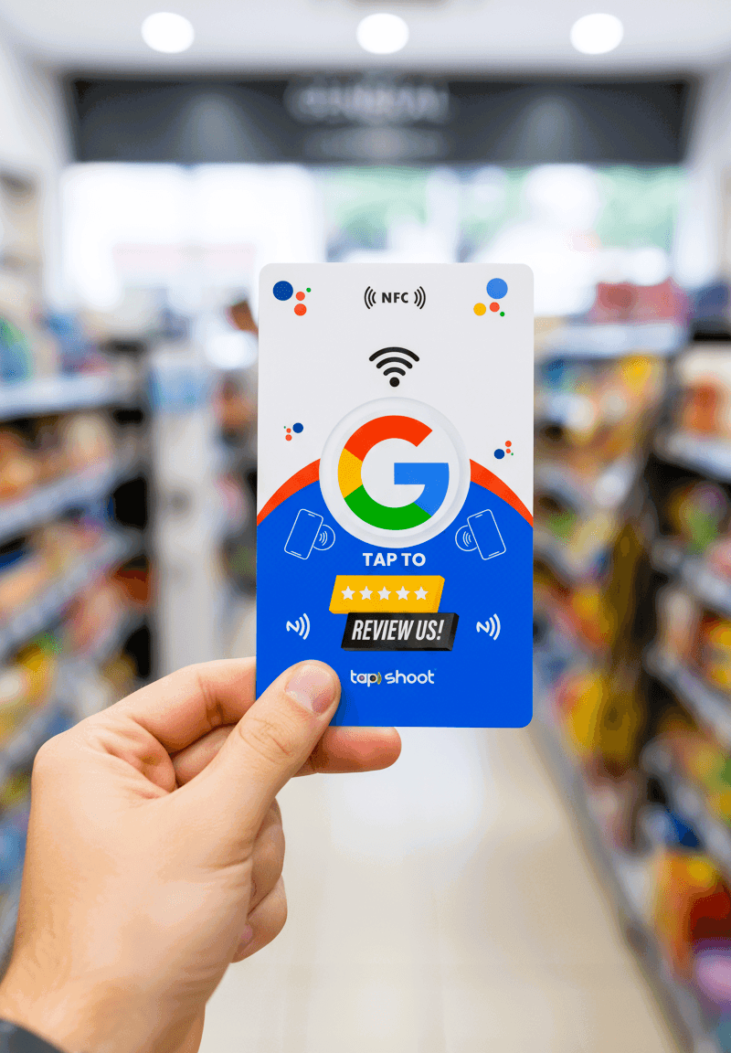 Google Review NFC Card | Get Instant Google Review from Customer (Blue) - Image 4
