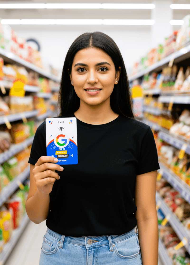 Google Review NFC Card | Get Instant Google Review from Customer (Blue) - Image 5