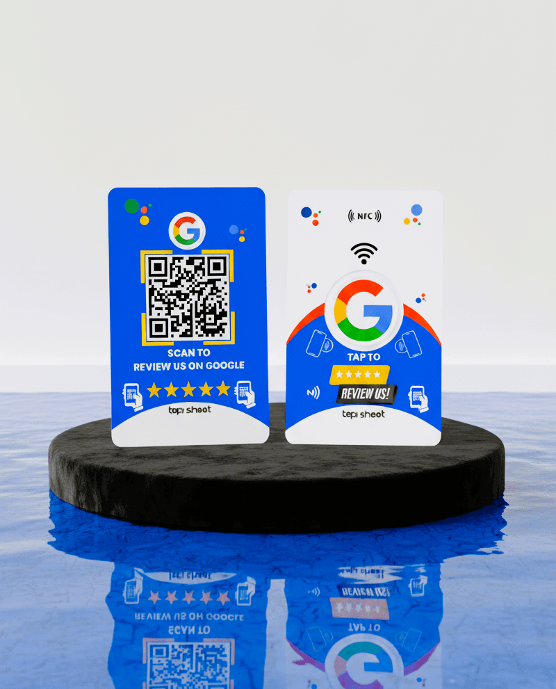 Google Review NFC Card | Get Instant Google Review from Customer (Blue) - Image 6